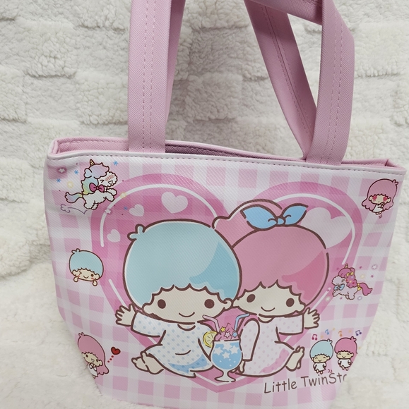 Hello Kitty Little Twin Stars Sanrio Kawaii Handbag Shopping Tote Bag Y2K Cute - Picture 6 of 7